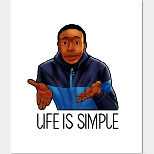 khaby lame life is simple Posters and Art